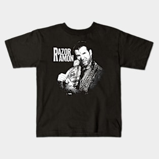 Razor Ramon Black And White Kids T-Shirt